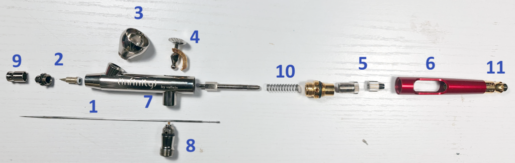 Despiece Aerografo Infinity CR Plus