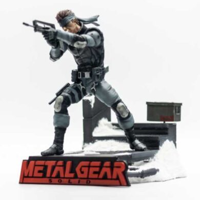 Figura 3D Solid Snake pintada a mano