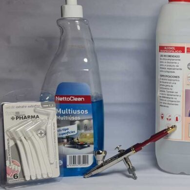 Como limpiar un aerografo con materiales domésticos